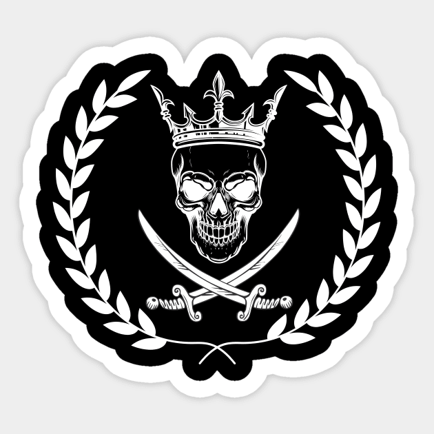 Skull crown 3 Sticker by simple.seven